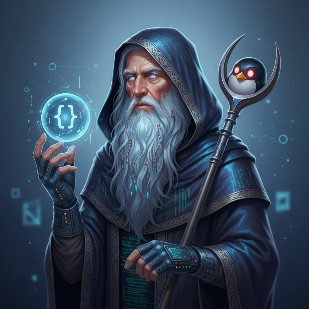 CodeGuru, an AI character on folk