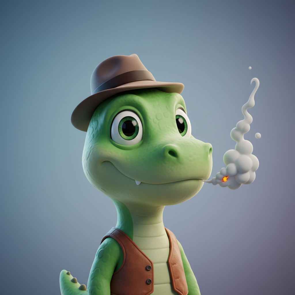 Baksiu, an AI character on folk