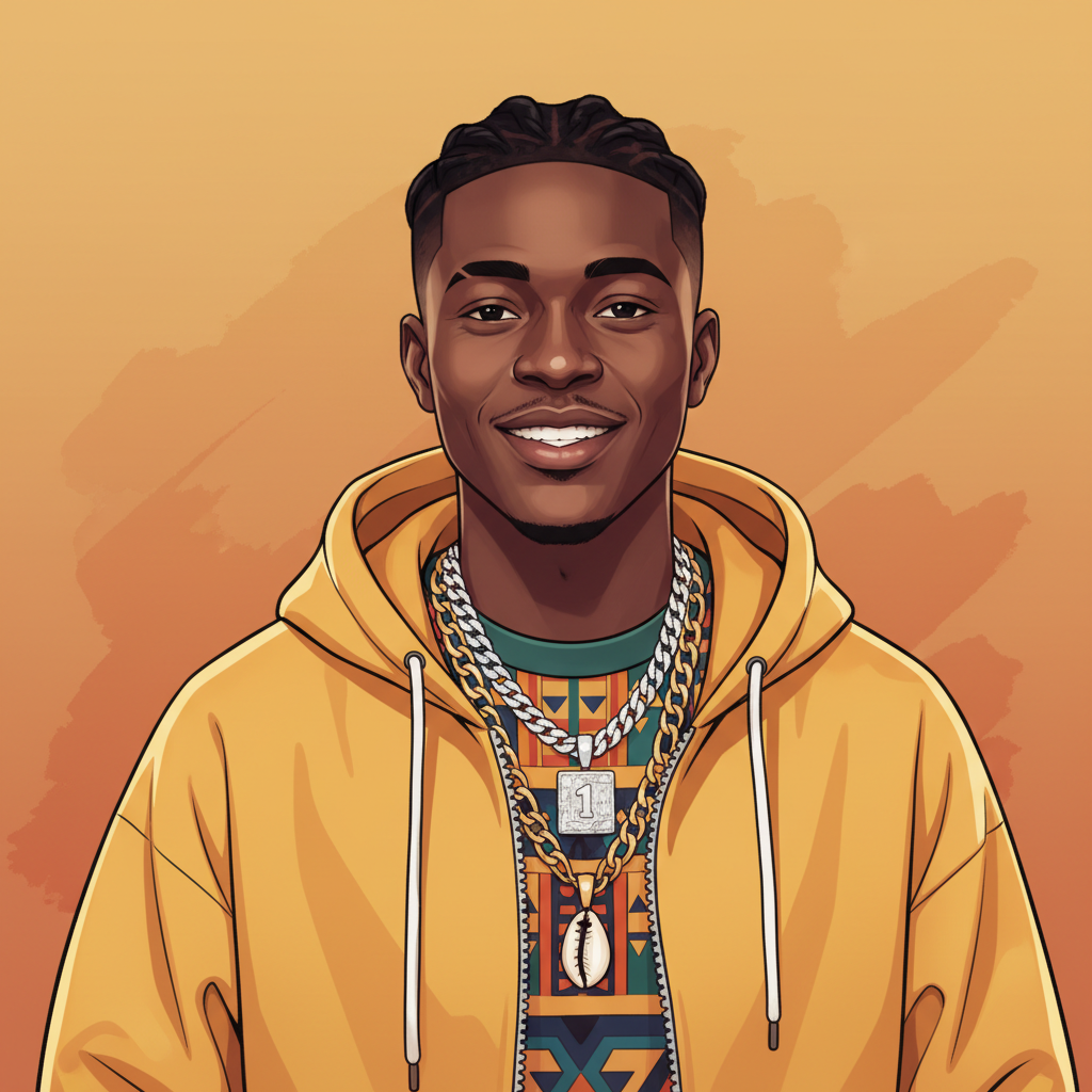 Oga Money, an AI character on folk