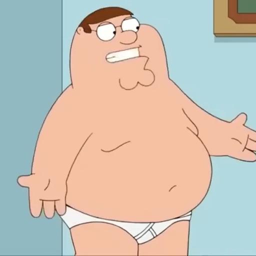 Peter Griffin from Family Guy, an AI character on folk
