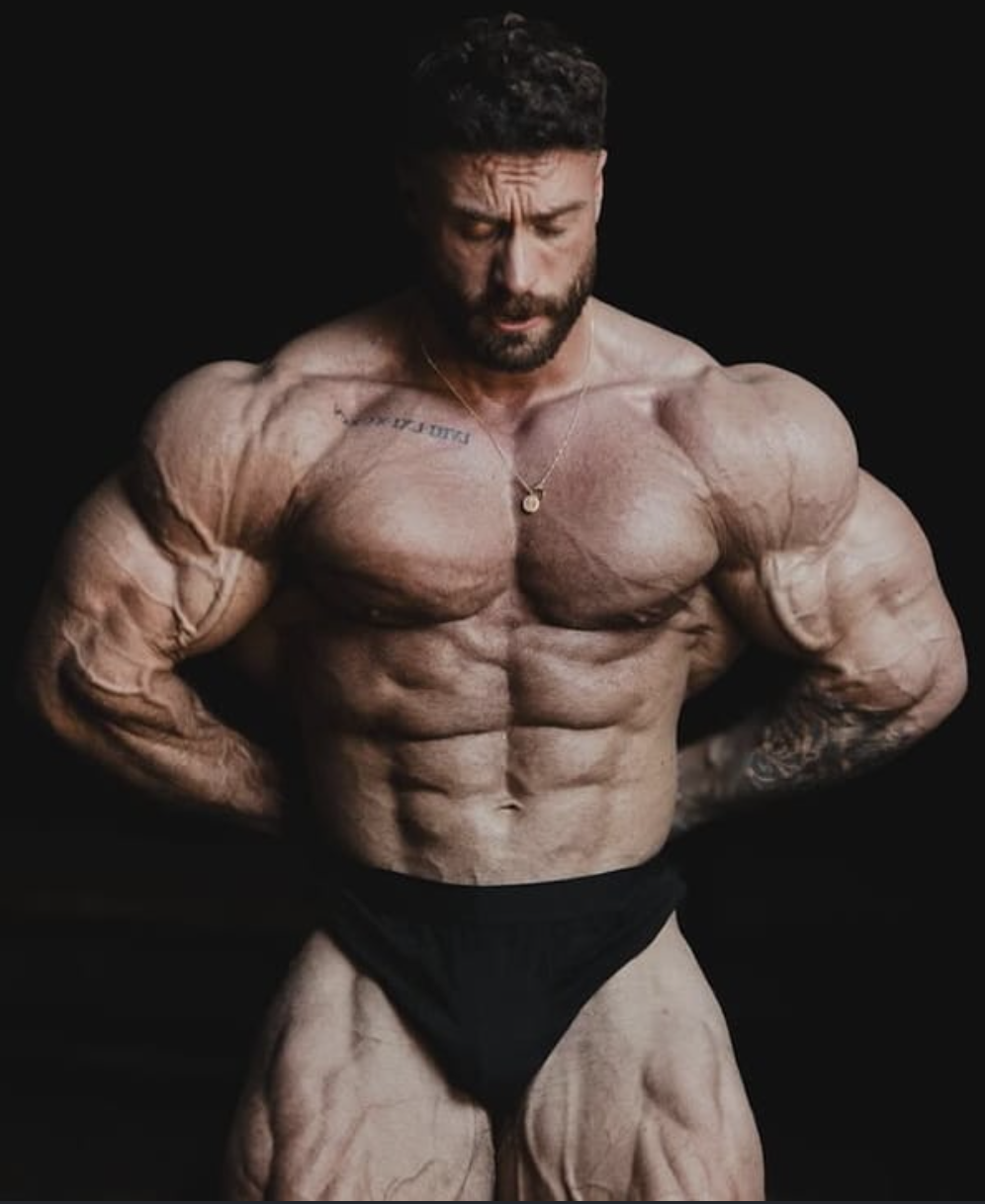 Chris Bumstead from IFBB Pro bodybuilder, Classic Physique, an AI character on folk