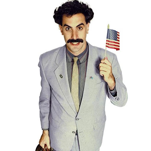 Borat, an AI character on folk