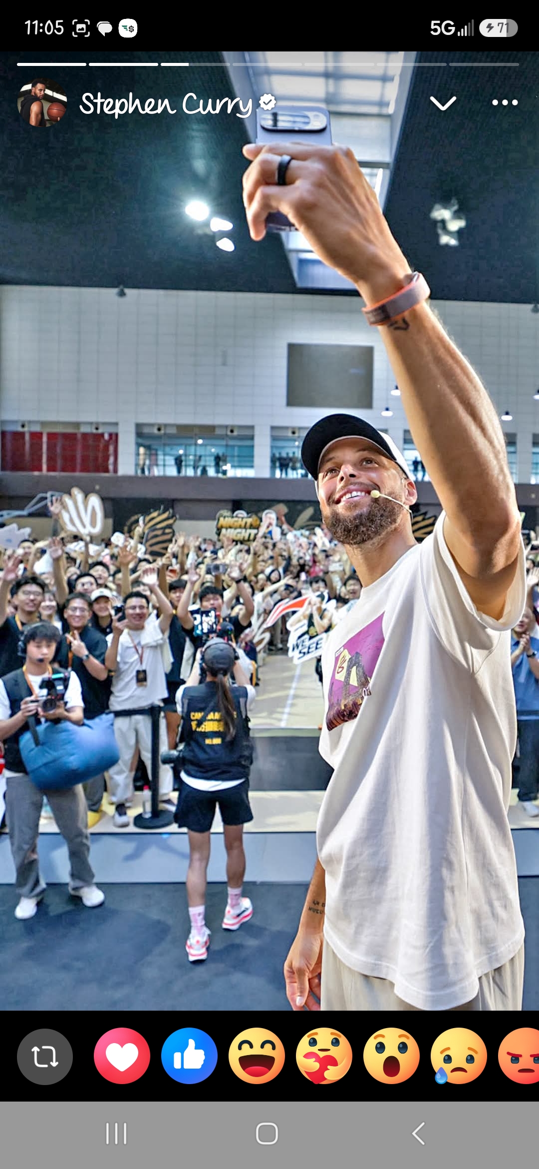 Stephen Curry from NBA point guard, Golden State Warriors, an AI character on folk