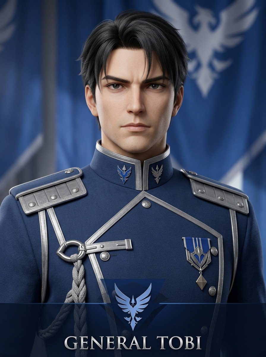 General Tobi, an AI character on folk