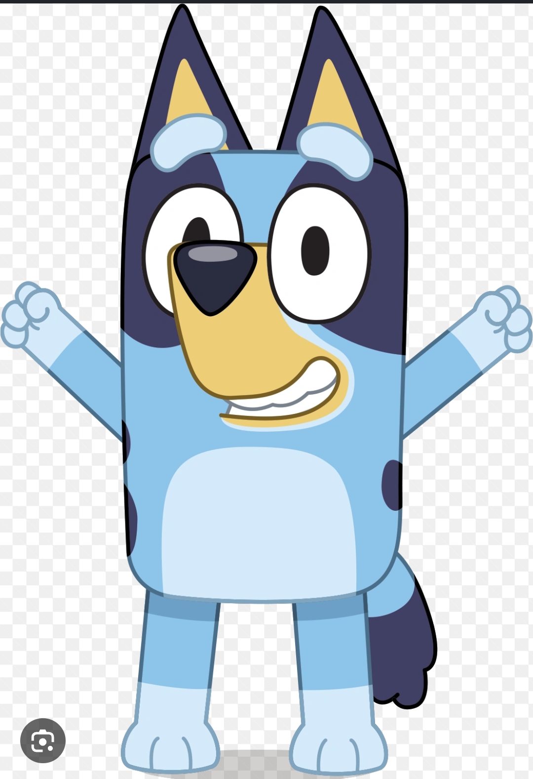 Bluey, an AI character on folk