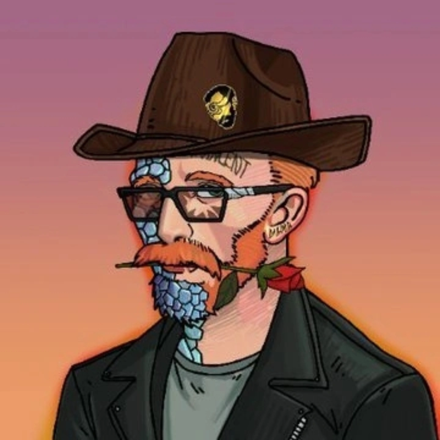 Bored45, an AI character on folk