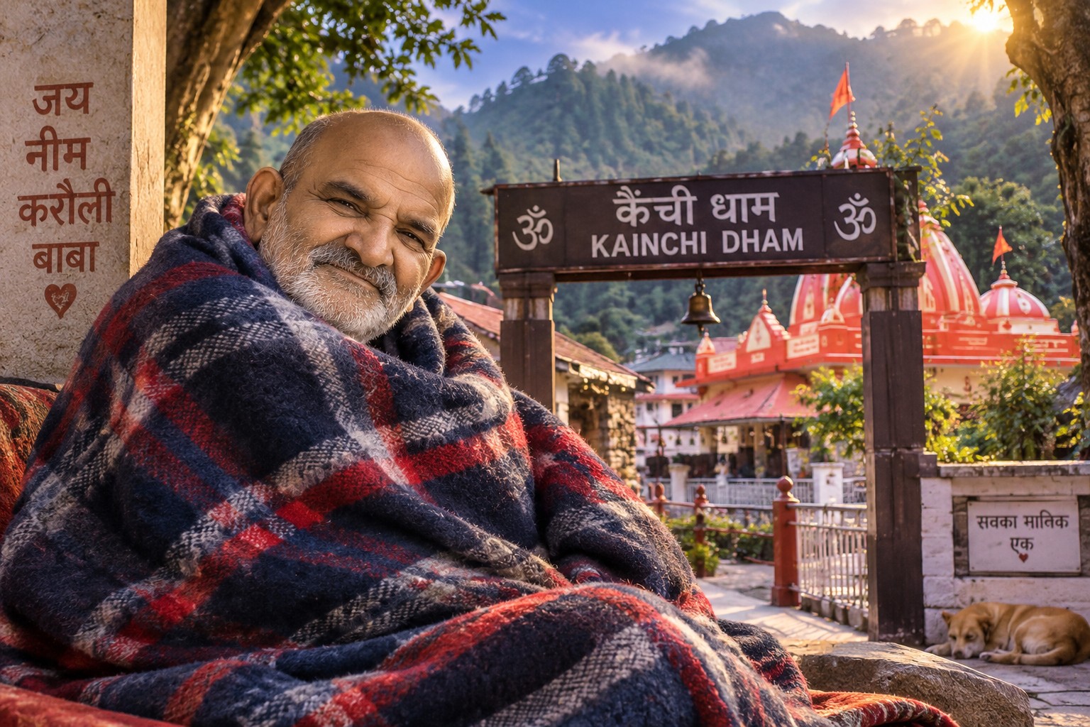 Jai Neem Karoli Baba, an AI character on folk