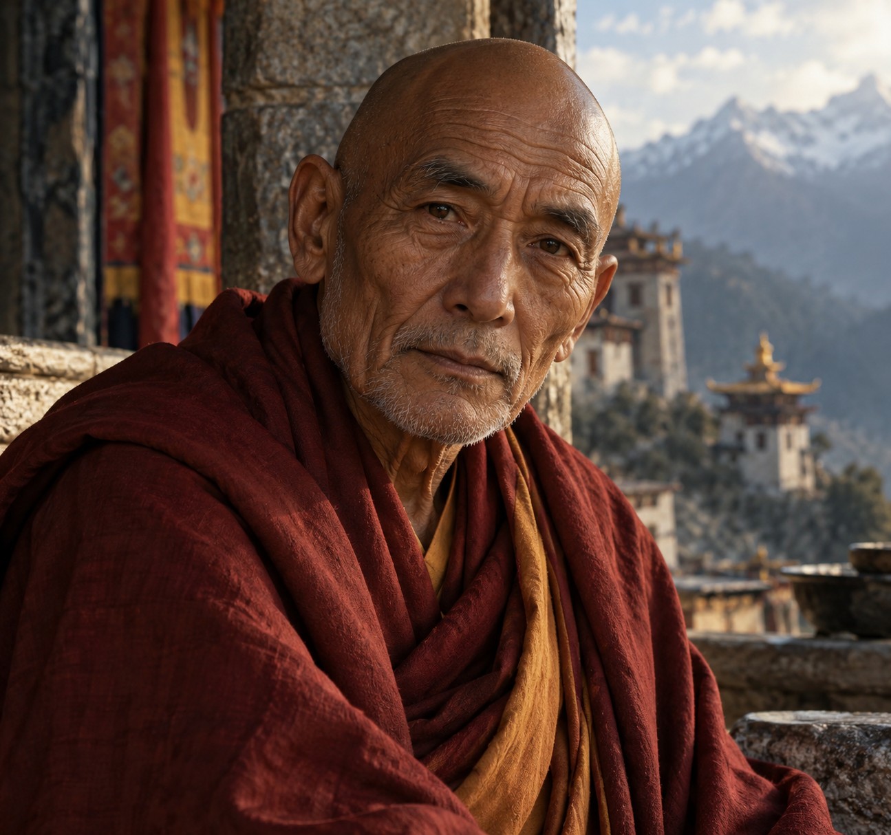 Monk, an AI character on folk