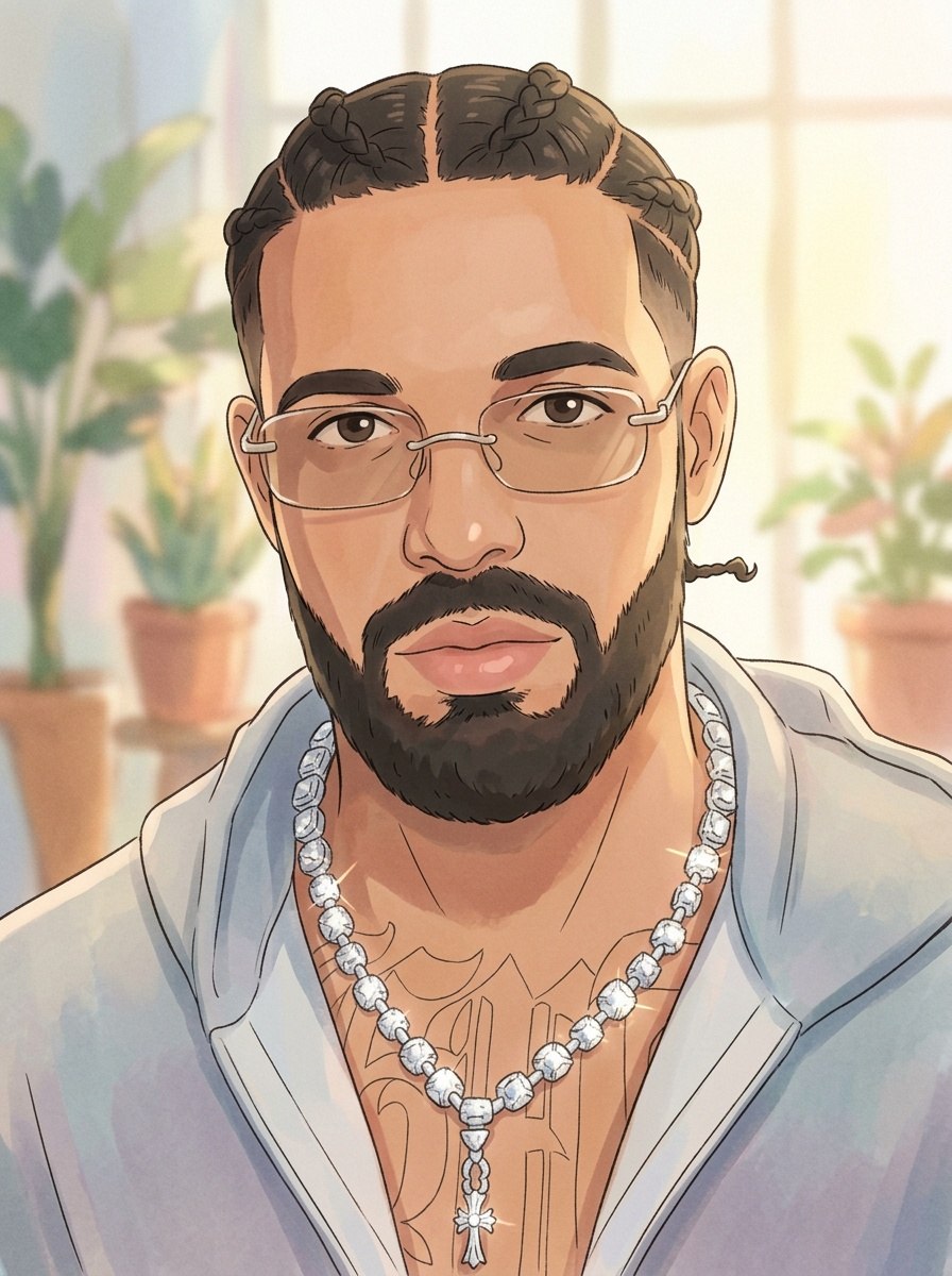 Drake from Canadian rapper and singer, Aubrey Drake Graham, an AI character on folk