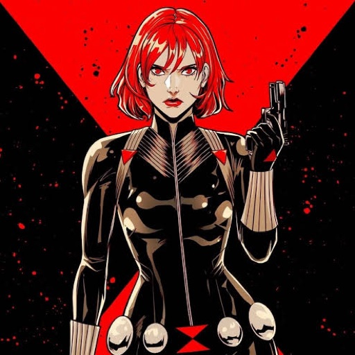 Black Widow (Natasha Romanoff) from Black Widow, Marvel Cinematic Universe, an AI character on folk