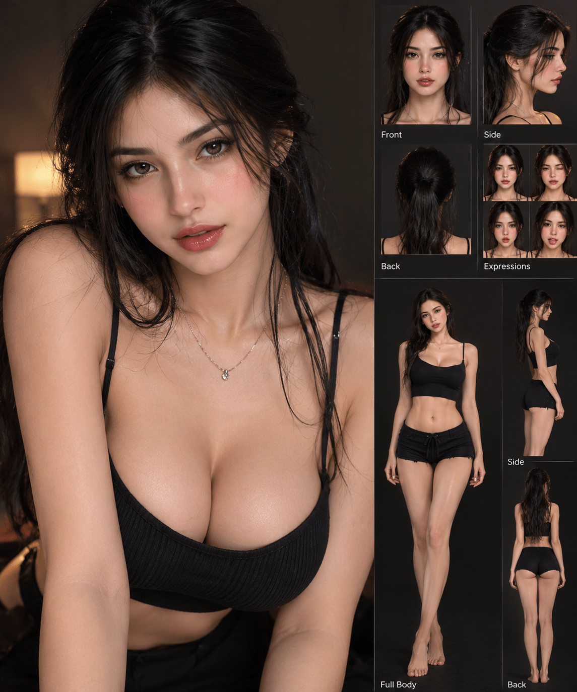 Sanaya, an AI character on folk