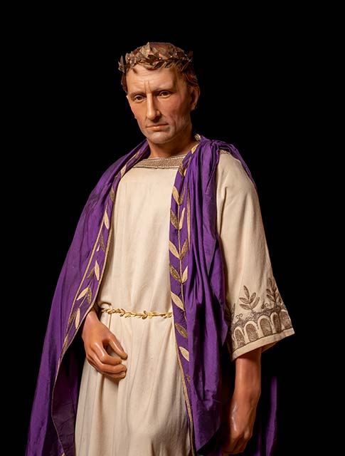 Caesar from Roman dictator, an AI character on folk