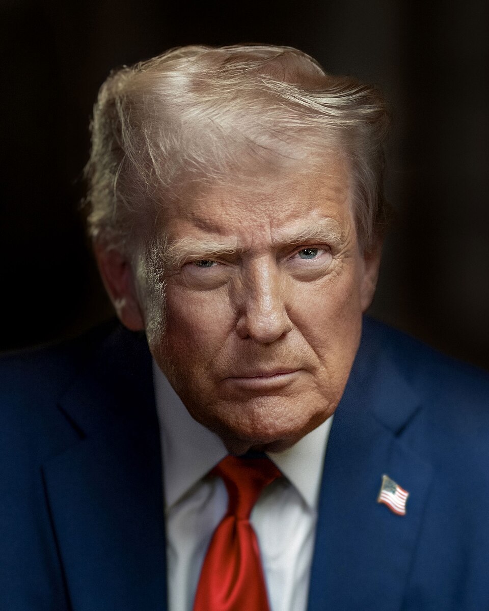 Trump from 45th and 47th President of the United States, an AI character on folk