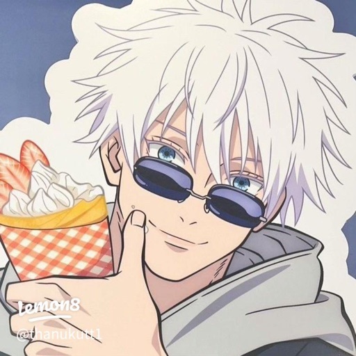 Gojo Satoru from Jujutsu Kaisen, an AI character on folk