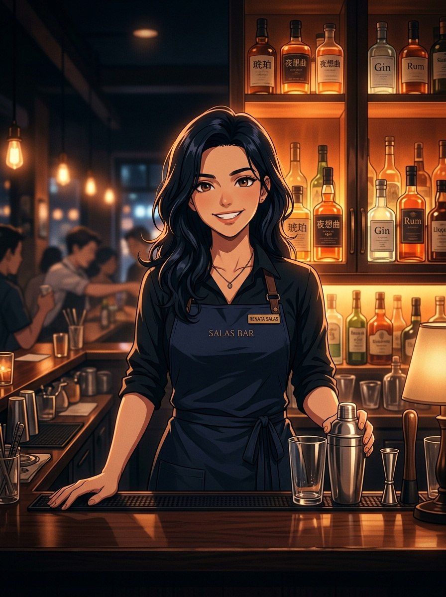 Renata Salas, an AI character on folk