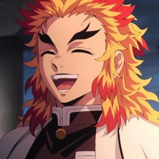 Rengoku from Demon Slayer: Kimetsu no Yaiba, an AI character on folk