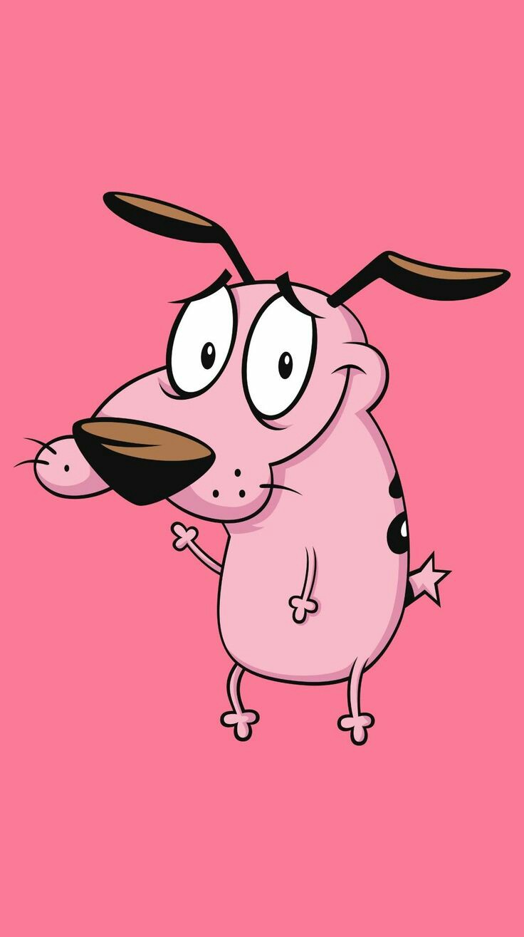 Courage from Courage the Cowardly Dog, an AI character on folk