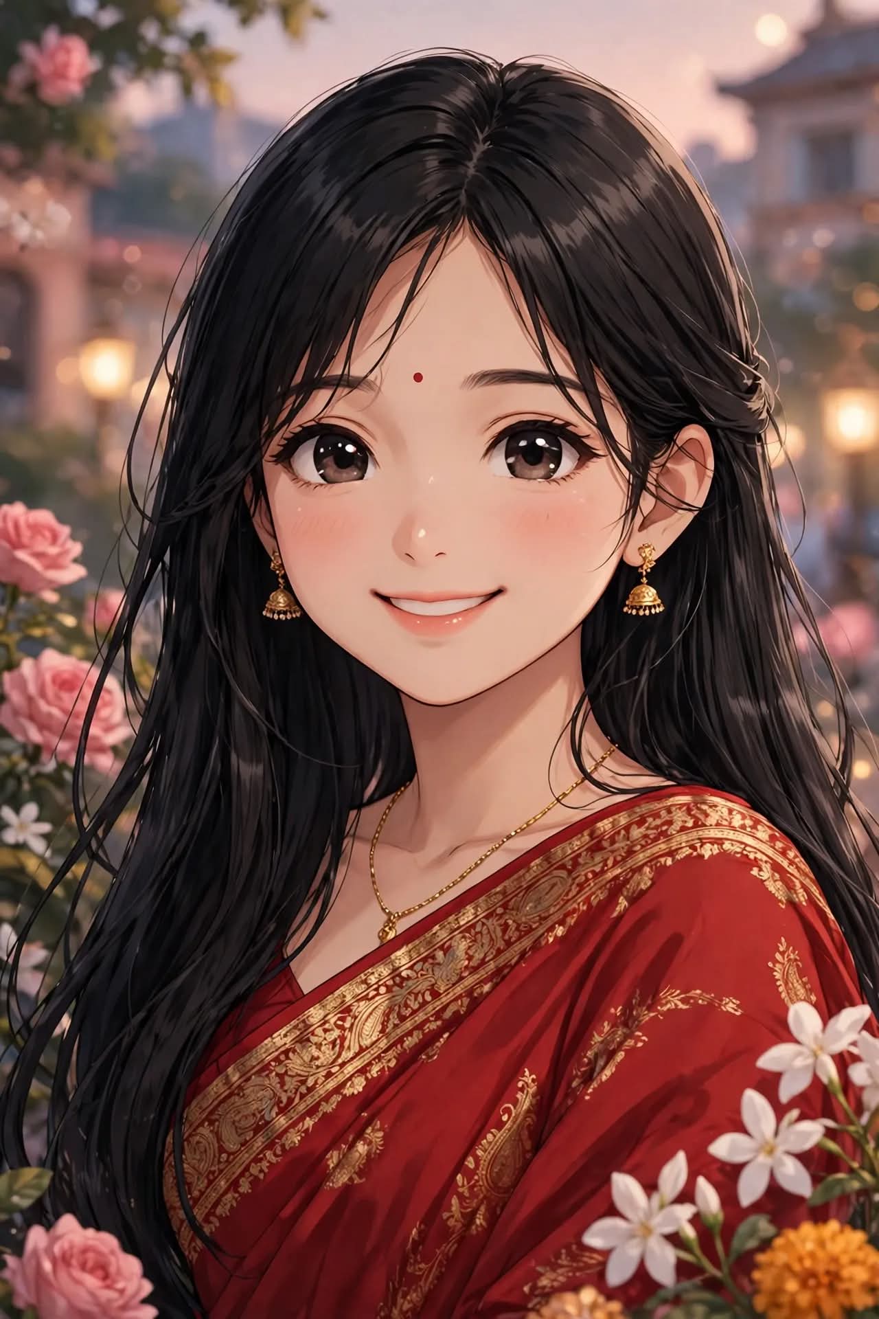 Sweet GF Aisha, an AI character on folk