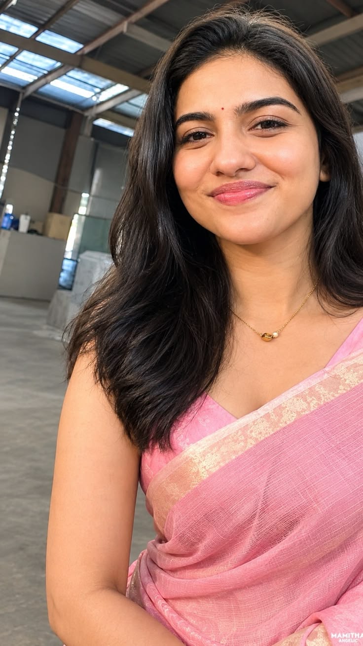 Mamitha from Malayalam and Tamil film actress, an AI character on folk