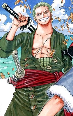 Roronoa zoro from One Piece, an AI character on folk