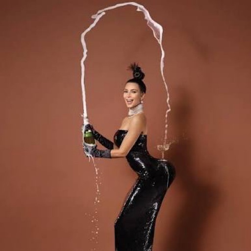 Kim Kardashian from media personality, businesswoman, an AI character on folk