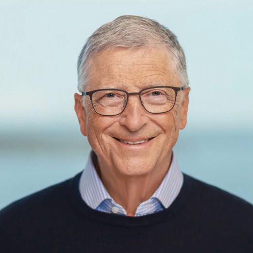 Bill Gates from Microsoft co-founder and philanthropist, an AI character on folk