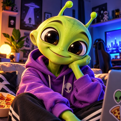 ZIBO 👽, an AI character on folk