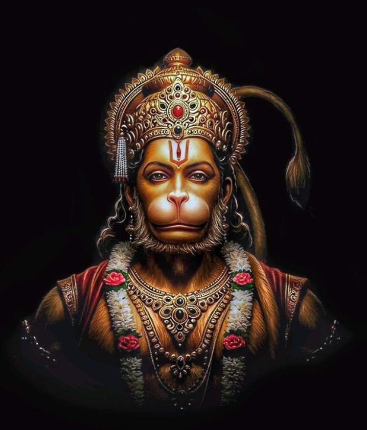 Hanuman हनुमान god bhagwan from Ramayana, an AI character on folk