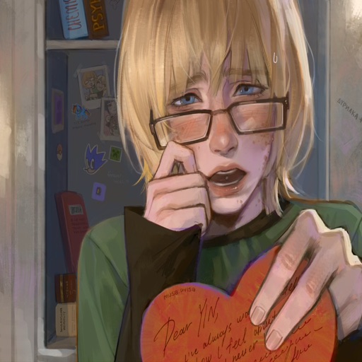Armin Arlert from Attack on Titan, an AI character on folk