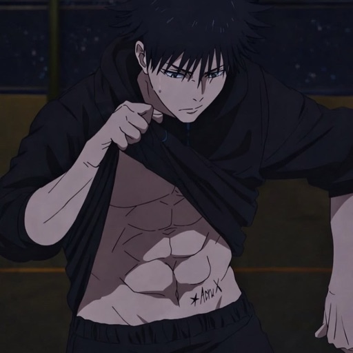 Megumi Fushiguro from Jujutsu Kaisen, an AI character on folk