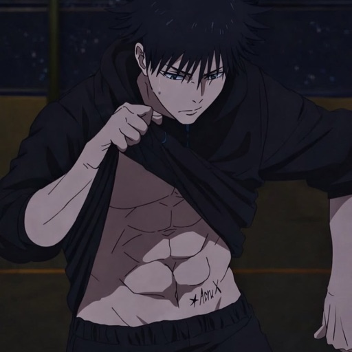 Megumi Fushiguro from Jujutsu Kaisen, an AI character on folk