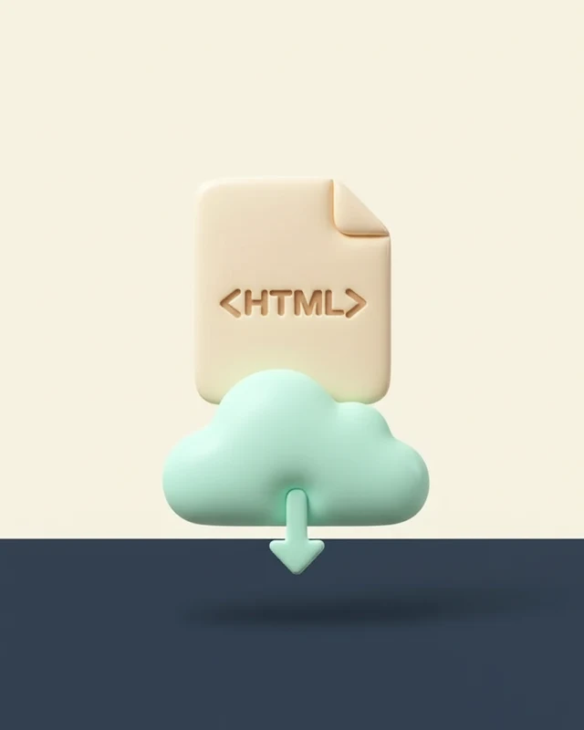 export one html file to host anywhere
