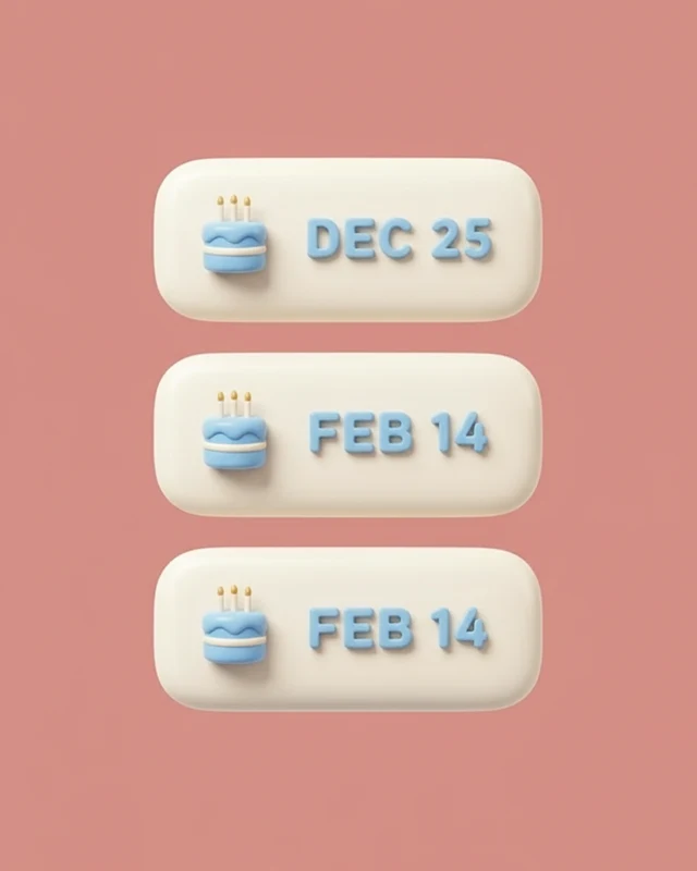 keep everyone's birthdays in one list