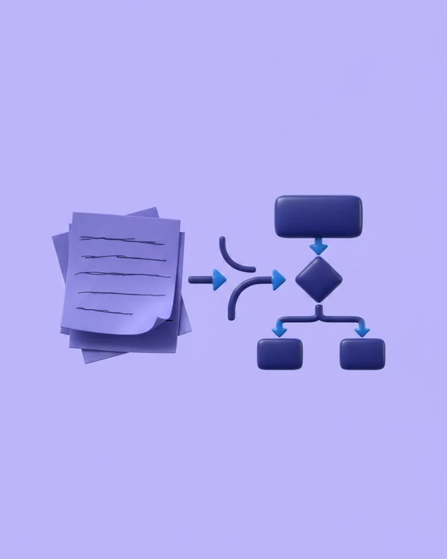 turn notes into a flowchart